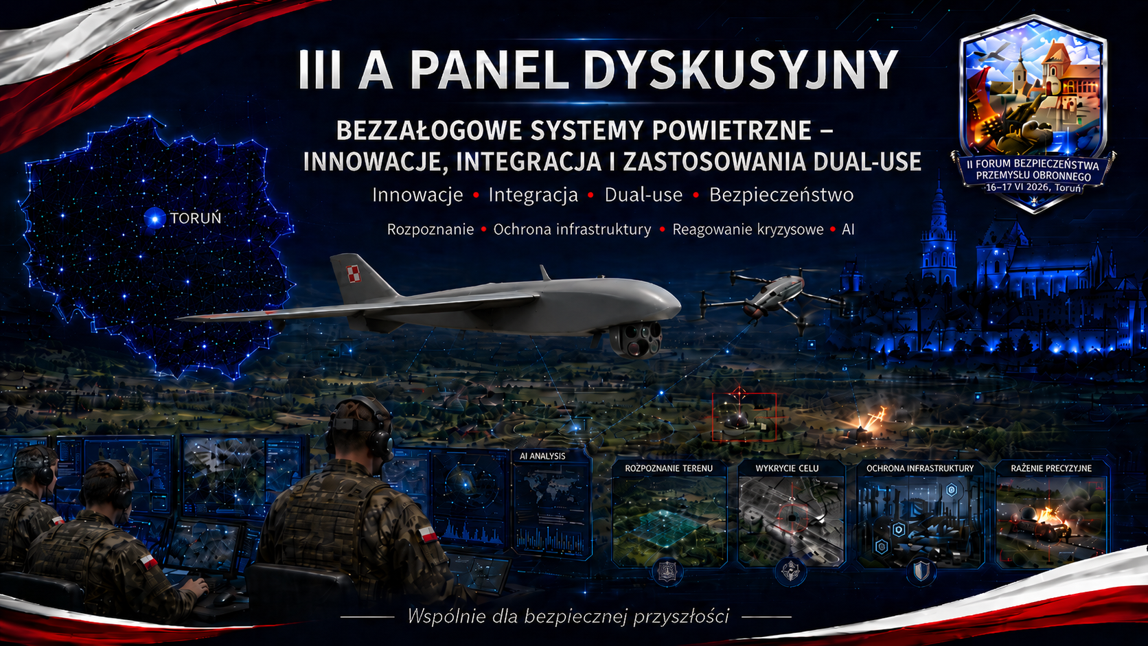 Panel III.A – Bezzałogowe systemy powietrzne – innowacje, integracja i zastosowania dual-use